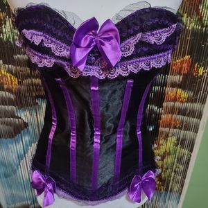 Purple and black corset size small
